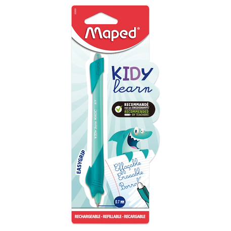 Stylo effaçable kidy learn stylo animaux Green+Purple+Requin 6 - vertbaudet enfant 