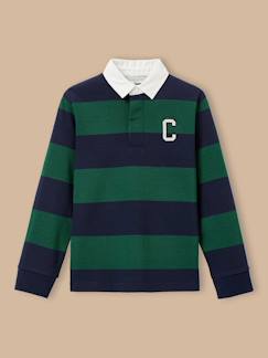 Garçon-T-shirt, polo, sous-pull-Polo-Polo rugby rayé garçon