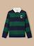 Polo rugby rayé garçon Bordeaux+Gris chine+Vert pin 7 - vertbaudet enfant 