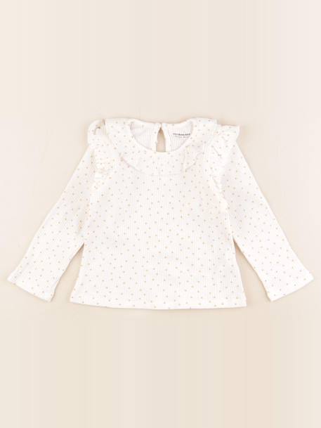 Tee-shirt - 24 mois Blanc, or 1 - vertbaudet enfant 