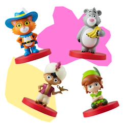 Jouet-Livres-Faba personnages sonores les héros des contes de fées - enfants  à partire de 3 ans - jouet avec contenu éducatif
