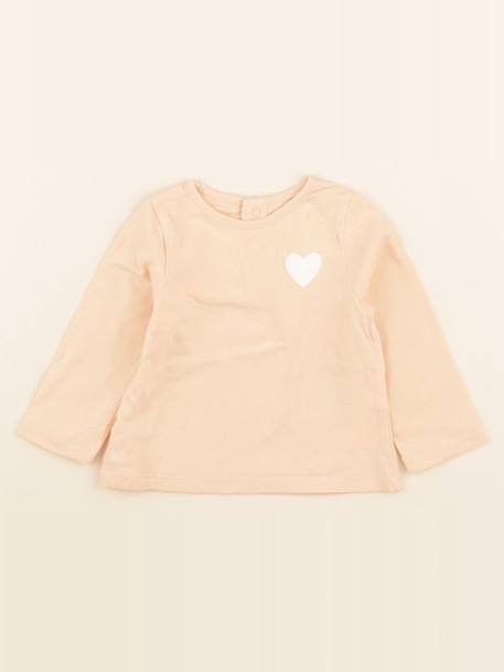 Tee-shirt - 6 mois Orange 1 - vertbaudet enfant 