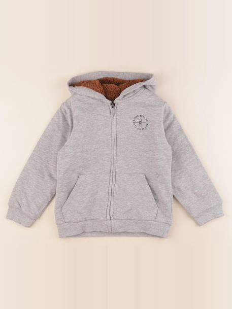 Veste doublé - 6 ans Gris 1 - vertbaudet enfant 