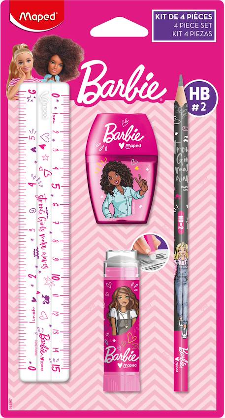 Fille-Accessoires-Fourniture scolaire-Set de papeterie barbie