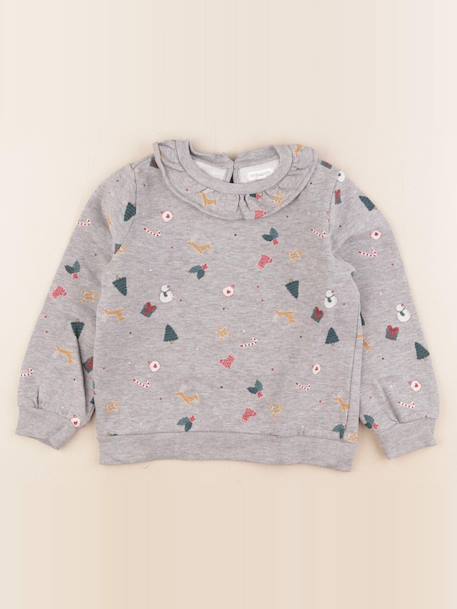 Sweat - 6 ans Gris 1 - vertbaudet enfant 