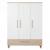 Armoire enfant 'Noah' 3 portes – Fraisages de haute qualité Blanc - chêne tristan 5 - vertbaudet enfant 