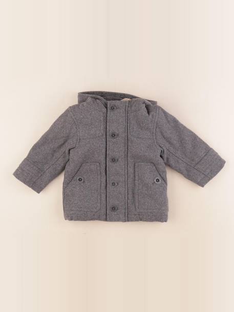 Veste doublé - 12 mois Gris 1 - vertbaudet enfant 