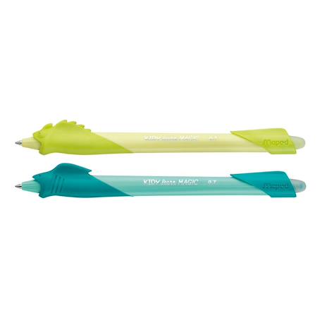 Lot de stylos effaçable kidy learn et recharges Vert 2 - vertbaudet enfant 