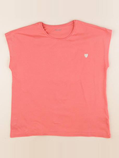 Tee-shirt - 12 ans Rose, or 1 - vertbaudet enfant 