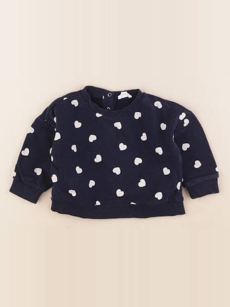 Sweat - 18 mois Blanc, bleu 1 - vertbaudet enfant 