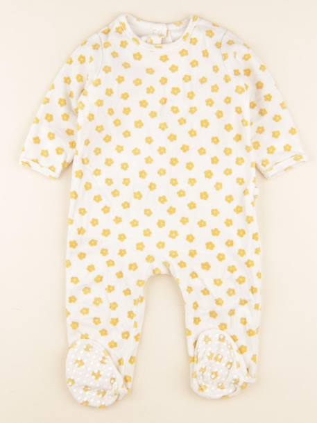 Pyjama velours - 18 mois Beige, jaune 1 - vertbaudet enfant 