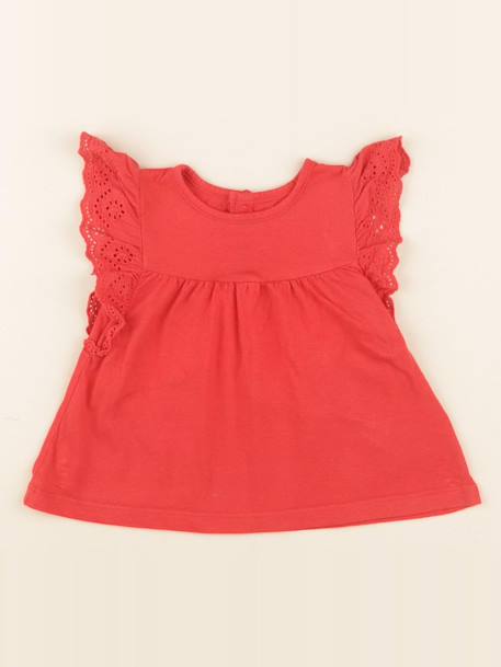Tee-shirt - 12 mois Rouge 1 - vertbaudet enfant 
