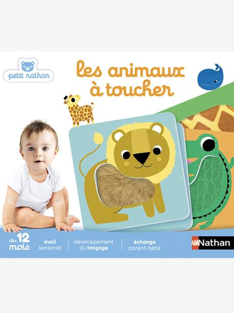 Les animaux à toucher NATHAN Blanc 1 - vertbaudet enfant 