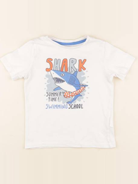 Tee-shirt - 4 ans Blanc 1 - vertbaudet enfant 