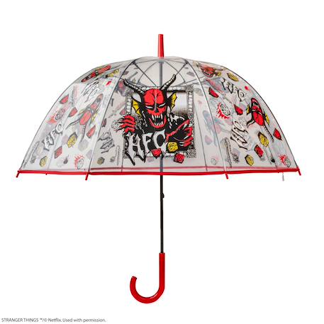 Parapluie transparent hellfire club - stranger things Rouge 3 - vertbaudet enfant 