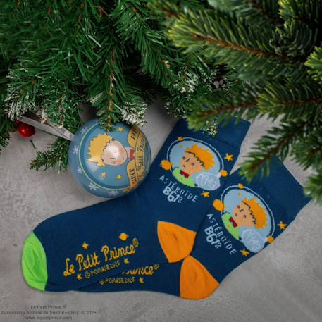 Capsule de noël chaussettes le grand voyage du petit prince - le petit prince Bleu 2 - vertbaudet enfant 
