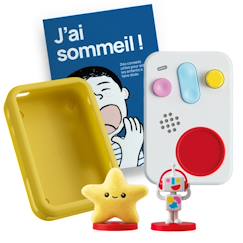 Jouet-Faba+ kit bonne nuit, les petits – conteur d'histoires interactif, 2 personnages sonores, 0-3 ans
