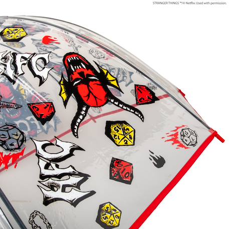 Parapluie transparent hellfire club - stranger things Rouge 4 - vertbaudet enfant 