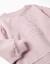 Sweat en coton avec fleurs brodées Mauve clair 3 - vertbaudet enfant 