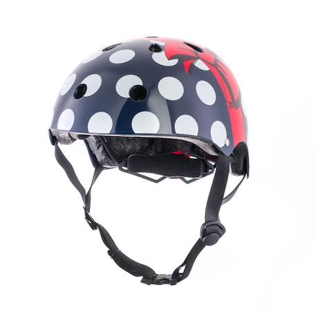 Casque velo et trottinette enfant lids polka dot Bleu/blanc/rouge 1 - vertbaudet enfant 