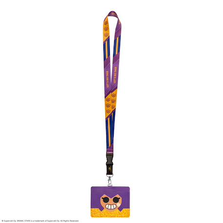 Tour de cou et porte-carte shelly - brawl stars Violet 1 - vertbaudet enfant 