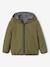 Blouson réversible réfléchissant garçon à capuche kaki 1 - vertbaudet enfant 