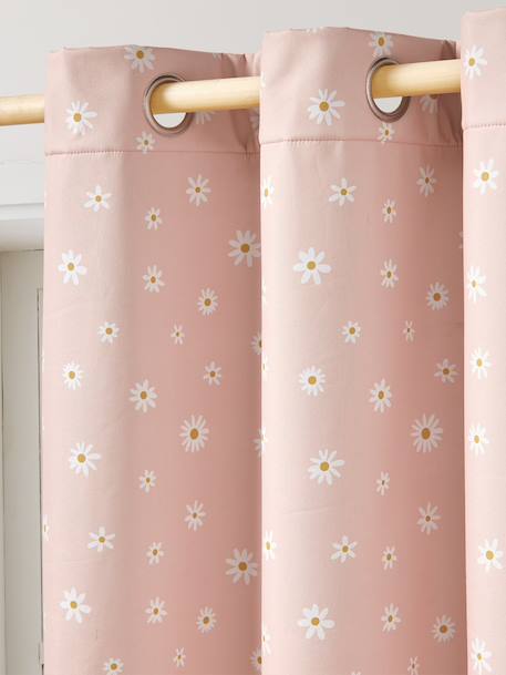 Rideau occultant thermique fleurs rose pâle 3 - vertbaudet enfant 