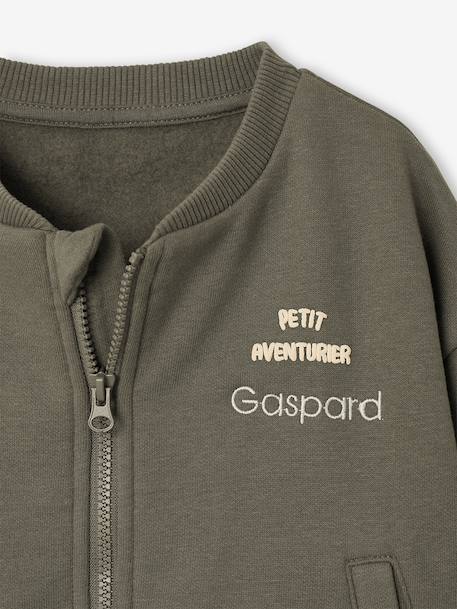 Gilet zippé bébé garçon kaki 3 - vertbaudet enfant 