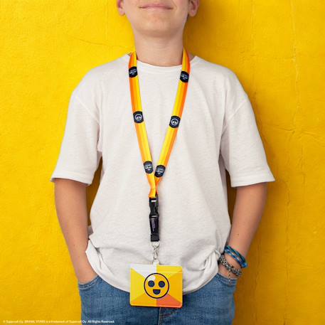 Tour de cou et porte-carte prix starr - brawl stars Jaune 2 - vertbaudet enfant 