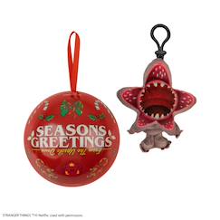 Linge de maison et décoration-Décoration-Objet déco-Capsule de noël porte-clés peluche demogorgon - stranger things