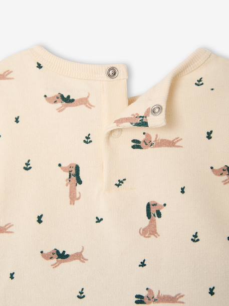 Ensemble T-shirt et pantalon bébé garçon caramel+vert 6 - vertbaudet enfant 