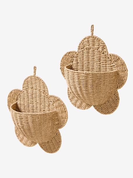 Décorations murales fleurs en papier beige 2 - vertbaudet enfant 