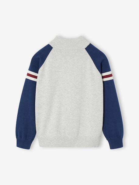 Gilet zippé col montant enfant garçon gris chiné 2 - vertbaudet enfant 