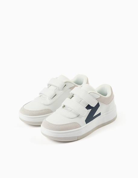 Baskets à fermeture à scratch Blanc 2 - vertbaudet enfant 