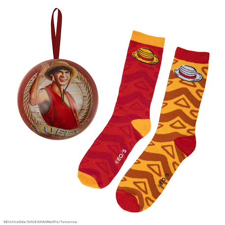 Capsule de noël chaussettes luffy - one piece Rouge 1 - vertbaudet enfant 