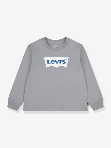 T-shirt manches longues Batwing gris 1 - vertbaudet enfant 