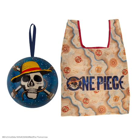 Capsule de noël sac shopping carte de grand line - one piece Bleu 1 - vertbaudet enfant 