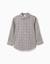Chemise en coton à manches longues et motif à carreaux Bleu foncé 1 - vertbaudet enfant 