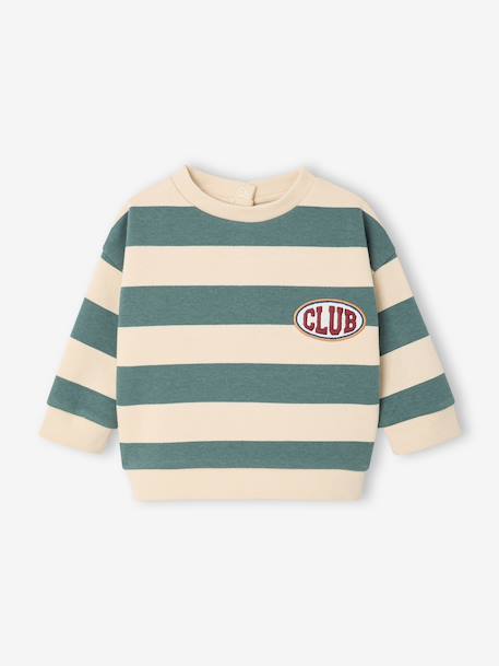 Ensemble bébé garçon sweat et pantalon vert émeraude 2 - vertbaudet enfant 