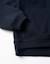 Sweat zippé en molleton à capuche avec m brodé Bleu foncé 4 - vertbaudet enfant 