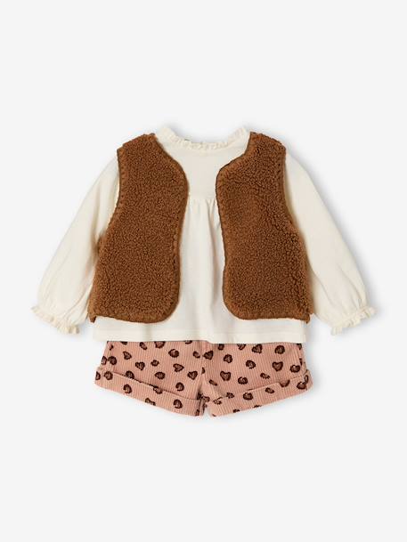 Ensemble bébé fille 3 pièces blush 1 - vertbaudet enfant 