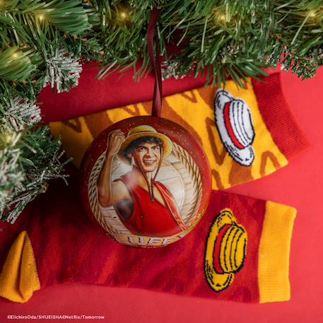 Capsule de noël chaussettes luffy - one piece Rouge 2 - vertbaudet enfant 