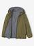Blouson réversible réfléchissant garçon à capuche kaki 3 - vertbaudet enfant 