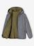 Blouson réversible réfléchissant garçon à capuche kaki 4 - vertbaudet enfant 
