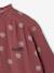 Chemise file gaze de coton imprimée personnalisable blanc imprimé+bleu chambray+écru+mauve 22 - vertbaudet enfant 