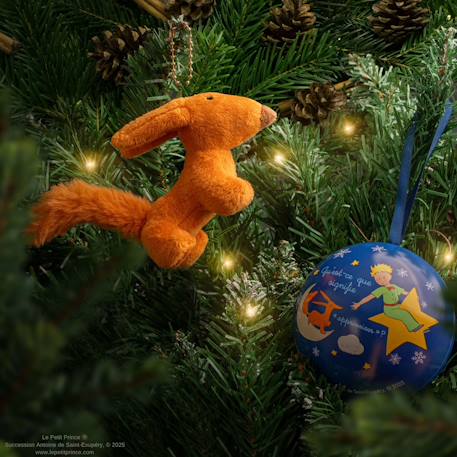 Capsule de noël porte-clés peluche le renard - le petit prince Bleu 2 - vertbaudet enfant 