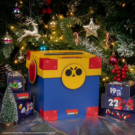 Calendrier de l'avent brawl stars mega box 2026 - brawl stars Bleu 4 - vertbaudet enfant 