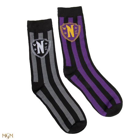 Capsule de noël chaussettes académie nevermore - mercredi Violet 5 - vertbaudet enfant 