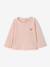 T-shirt manches longues bébé fille bleu grisé+rose pâle 10 - vertbaudet enfant 