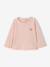 T-shirt manches longues bébé fille bleu grisé+rose pâle 6 - vertbaudet enfant 
